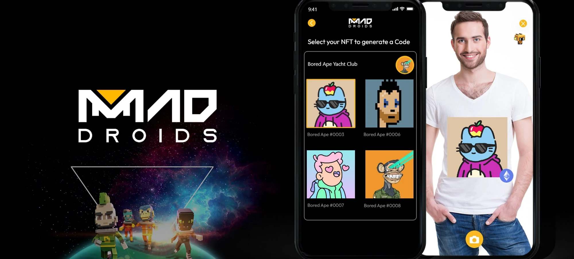 Mad Droids WebApp: Web3 y realidad aumentada