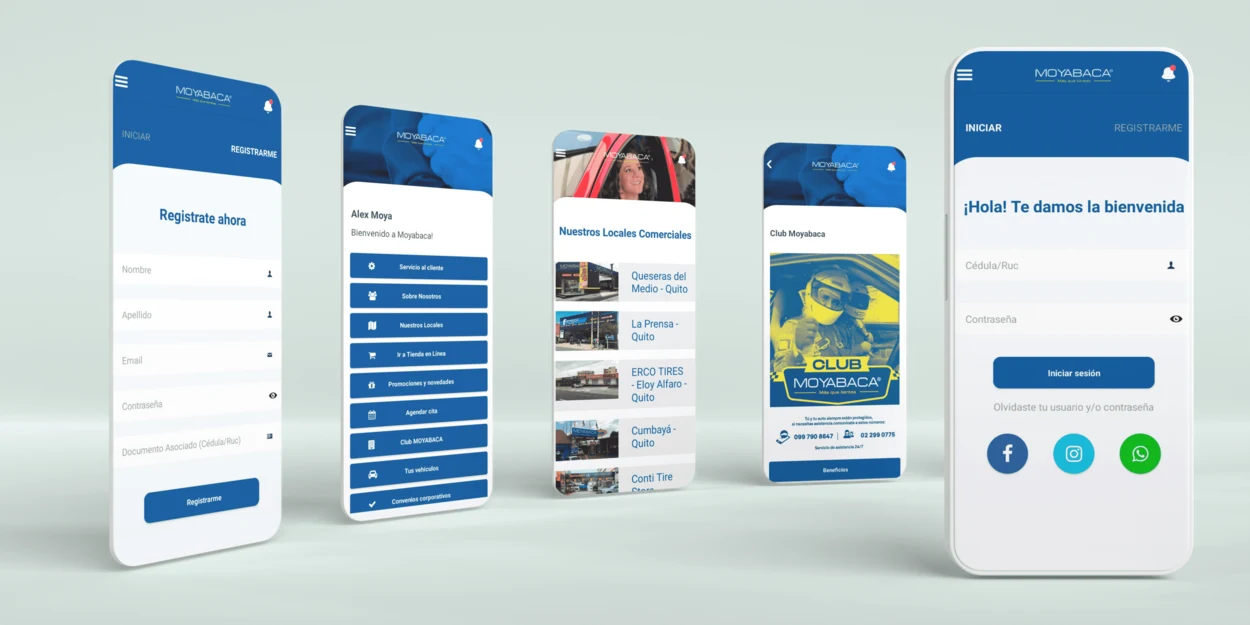 Moyabaca App: Experiencia de clientes