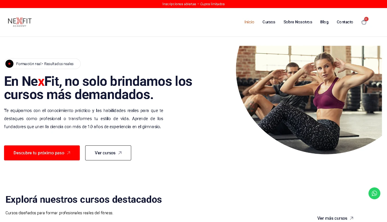 NexFit Academy: Plataforma educativa
